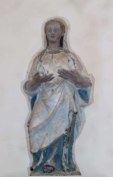 statue : sainte Femme (sainte Apolline ?), vue générale