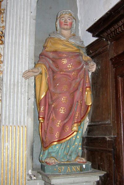 statue : sainte Anne, vue générale - © Ministère de la Culture (France), Conservation des antiquités et des objets d'art du Loir-et-Cher, tous droits réservés 