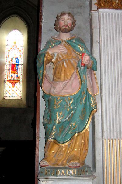 statue : saint Joachim, vue générale - © Ministère de la Culture (France), Conservation des antiquités et des objets d'art du Loir-et-Cher, tous droits réservés 