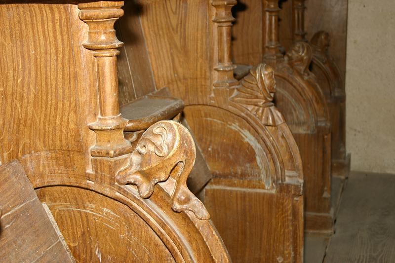 stalles, détail - © Ministère de la Culture (France), Conservation des antiquités et des objets d'art du Loir-et-Cher, tous droits réservés 