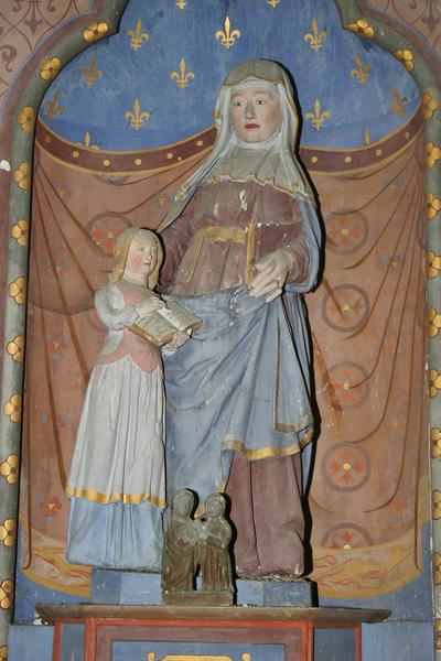 groupe sculpté : sainte Anne et la Vierge, vue générale - © Ministère de la Culture (France), Conservation des antiquités et des objets d'art du Loir-et-Cher, tous droits réservés 