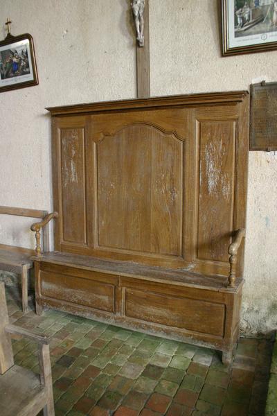banc d'oeuvre et son coffre, vue générale