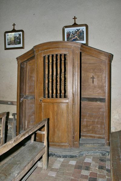 confessionnal, vue générale - © Ministère de la Culture (France), Conservation des antiquités et des objets d'art du Loir-et-Cher, tous droits réservés 