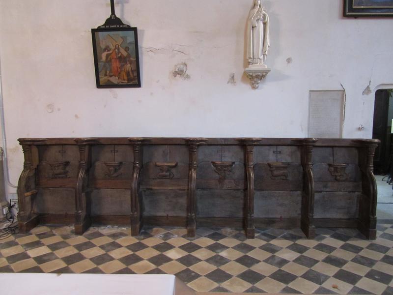 stalles, vue générale - © Ministère de la Culture (France), Conservation des antiquités et des objets d'art du Loir-et-Cher, tous droits réservés 