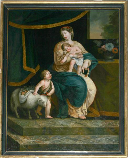 tableau : Vierge à l'enfant et saint Jean-Baptiste, vue générale - © Ministère de la Culture (France), Conservation des antiquités et des objets d'art du Loir-et-Cher, tous droits réservés 