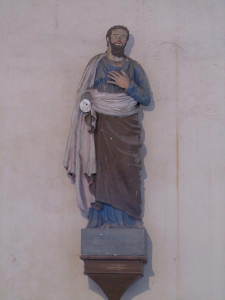 statue : saint Pierre, vue générale - © Ministère de la Culture (France), Conservation des antiquités et des objets d'art du Loir-et-Cher, tous droits réservés