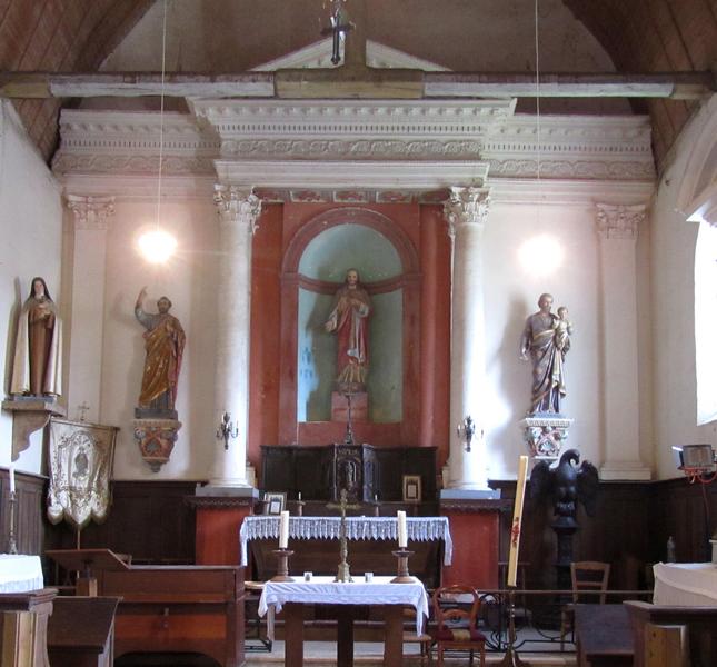 retable principal, vue générale - © Ministère de la Culture (France), Conservation des antiquités et des objets d'art du Loir-et-Cher, tous droits réservés