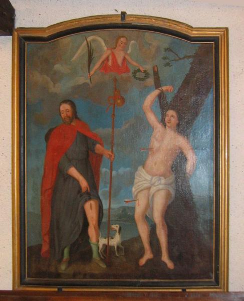 tableau : saint Sébastien et saint Roch, vue générale