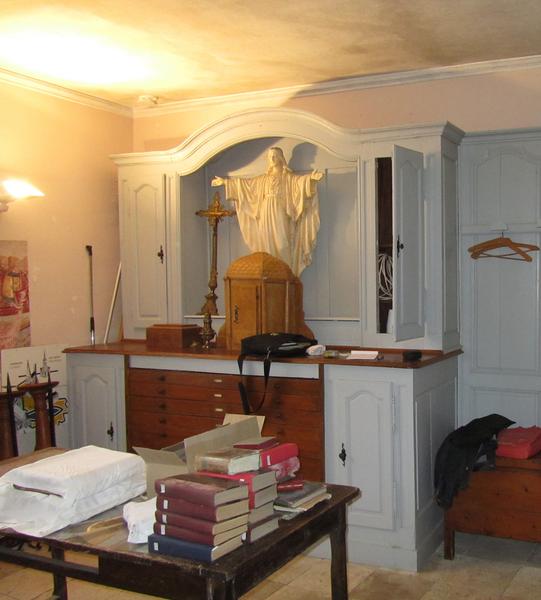 meuble de sacristie (buffet à deux corps), vue générale