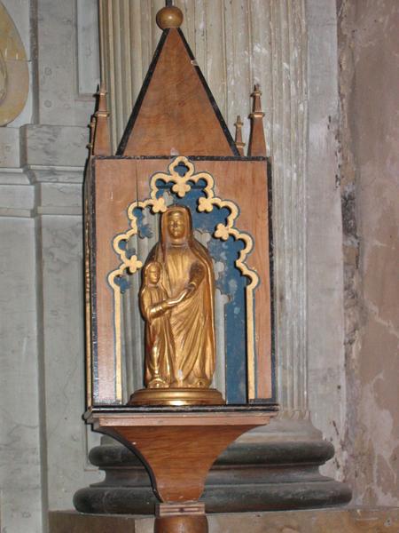 bâton de procession de confrérie : Education de la Vierge (l'), vue générale - © Ministère de la Culture (France), Conservation des antiquités et des objets d'art du Loir-et-Cher, tous droits réservés