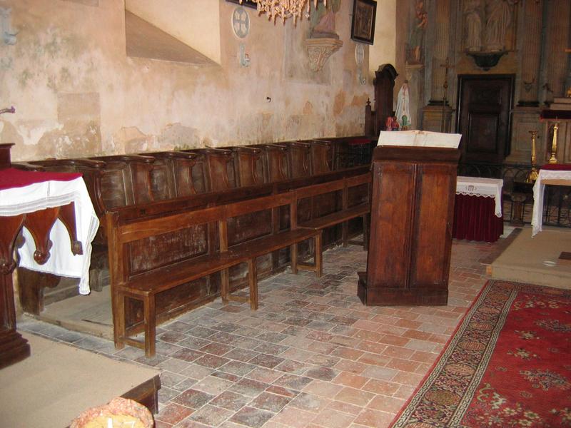stalles, vue générale - © Ministère de la Culture (France), Conservation des antiquités et des objets d'art du Loir-et-Cher, tous droits réservés