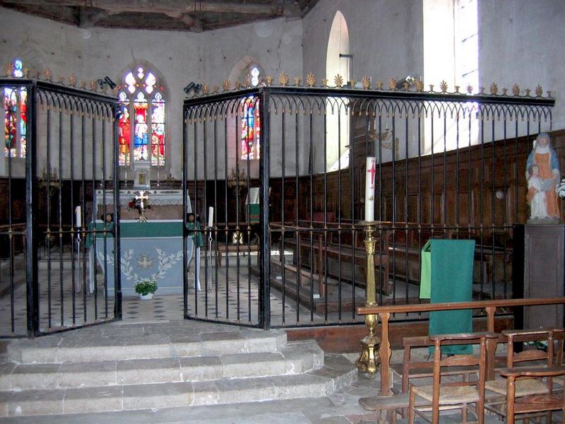 clôture de choeur, vue générale