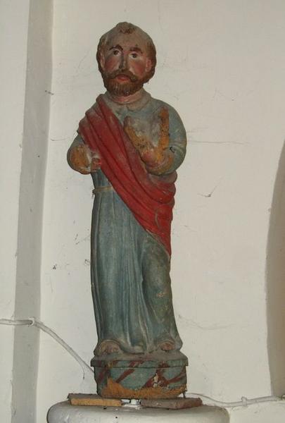 statue : Evangéliste, vue générale