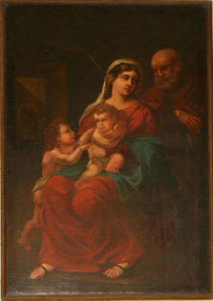 tableau : Vierge à l'enfant, saint Jean-Baptiste et saint Joseph, vue générale