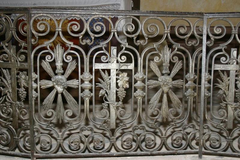 clôture de choeur (table de communion), vue partielle - © Ministère de la Culture (France), Conservation des antiquités et des objets d'art du Loir-et-Cher, tous droits réservés 