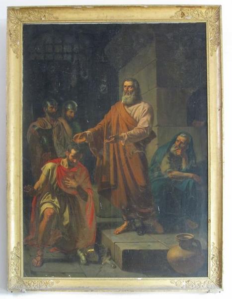 tableau : Baptême d'un guerrier, vue générale - © Ministère de la Culture (France), Conservation des antiquités et des objets d'art du Loir-et-Cher, tous droits réservés 