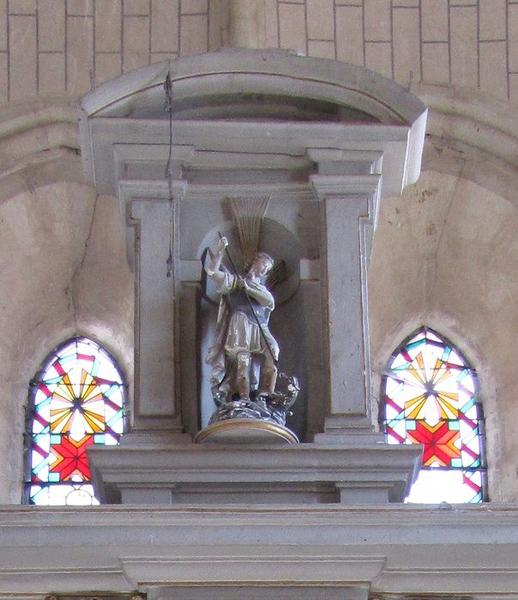 statue : Saint Michel terrassant le dragon, vue générale - © Ministère de la Culture (France), Conservation des antiquités et des objets d'art du Loir-et-Cher, tous droits réservés 