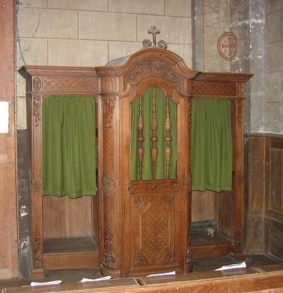 confessionnal, vue générale - © Ministère de la Culture (France), Conservation des antiquités et des objets d'art du Loir-et-Cher, tous droits réservés