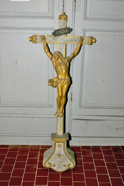 croix d'autel (crucifix), vue générale - © Ministère de la Culture (France), Conservation des antiquités et des objets d'art du Loir-et-Cher, tous droits réservés