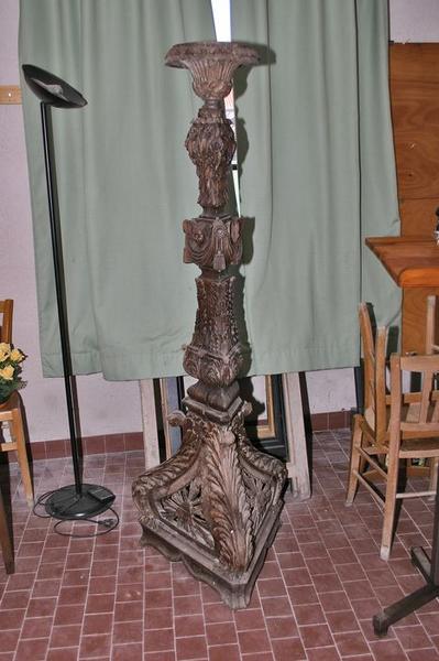 chandelier pascal (pied de cierge pascal), vue générale - © Ministère de la Culture (France), Conservation des antiquités et des objets d'art du Loir-et-Cher, tous droits réservés
