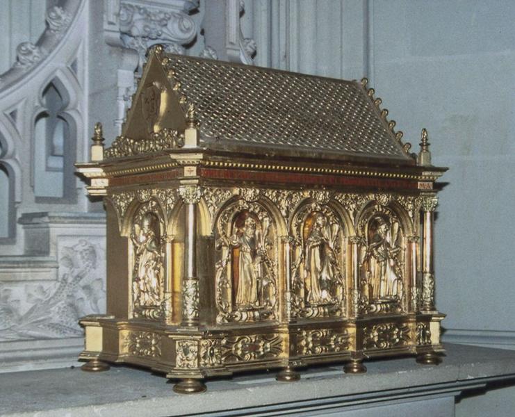 châsse (châsse-reliquaire) de saint Oustrille, vue générale - © Ministère de la Culture (France), Conservation des antiquités et des objets d'art du Loir-et-Cher, tous droits réservés