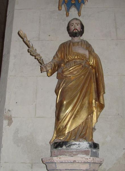 statue : Saint Joseph, vue générale - © Ministère de la Culture (France), Conservation des antiquités et des objets d'art du Loir-et-Cher, tous droits réservés