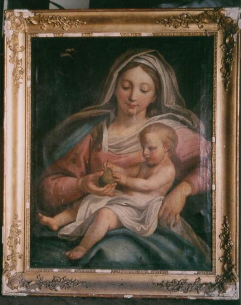 Tableau : Vierge à l'Enfant à la poire