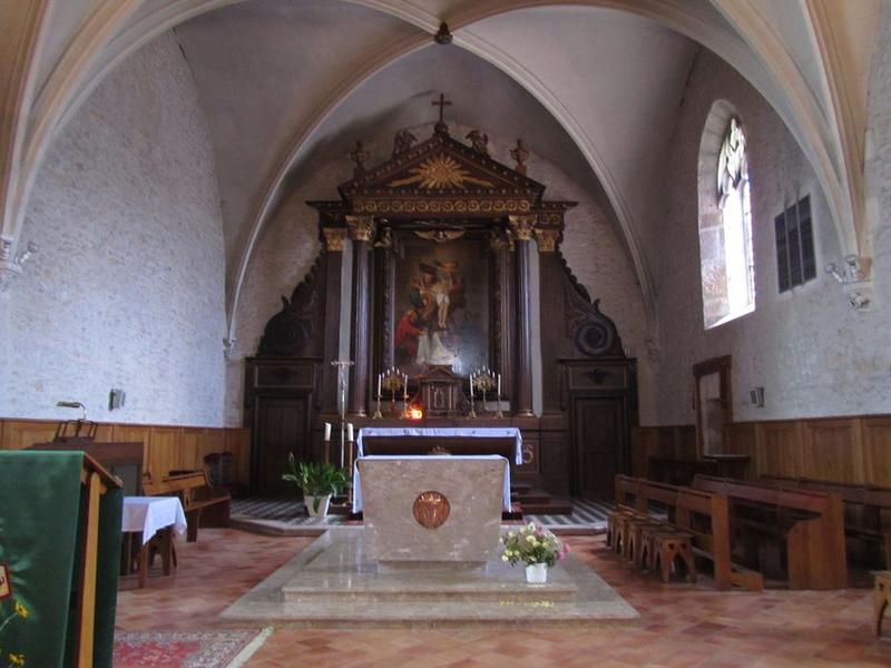 maître-autel, retable, tableau, vue générale - © Ministère de la Culture (France), Conservation des antiquités et des objets d'art du Loir-et-Cher, tous droits réservés