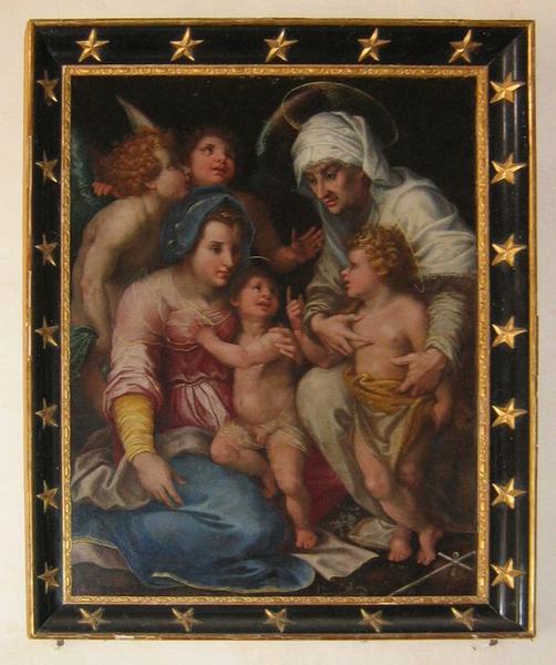 tableau : Vierge à l'Enfant, saint Jean-Baptiste et sainte Elisabeth, vue générale