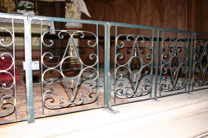 clôture de choeur (table de communion), vue partielle - © Ministère de la Culture (France), Conservation des antiquités et des objets d'art du Loir-et-Cher, tous droits réservés 