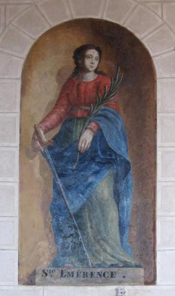 peinture murale : sainte Emérence, vue générale