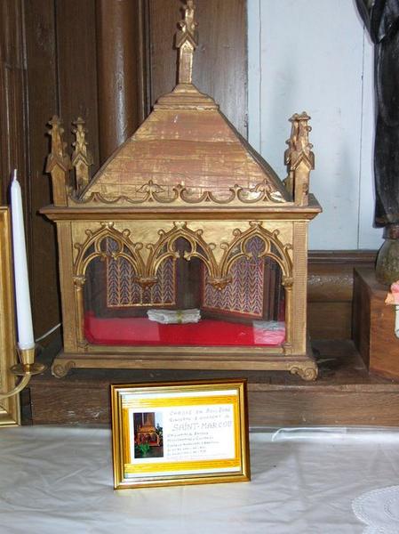 châsse (châsse-reliquaire) de saint Marcou, vue générale - © Ministère de la Culture (France), Conservation des antiquités et des objets d'art du Loir-et-Cher, tous droits réservés