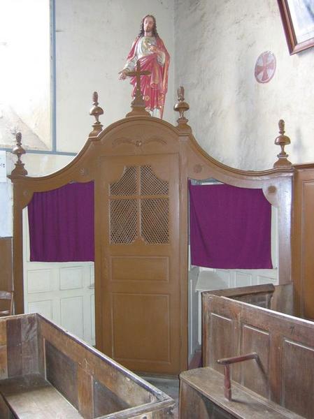 confessionnal, vue générale - © Ministère de la Culture (France), Conservation des antiquités et des objets d'art du Loir-et-Cher – Tous droits réservés