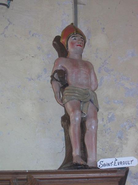 statue : Saint Evroult, vue générale - © Ministère de la Culture (France), Conservation des antiquités et des objets d'art du Loir-et-Cher, tous droits réservés