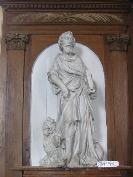 statue : Saint Marc, vue générale - © Ministère de la Culture (France), Conservation des antiquités et des objets d'art du Loir-et-Cher, tous droits réservés