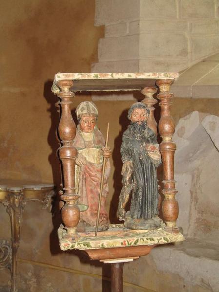 bâton de procession de confrérie : Saint Gilles et Saint Loup, vue générale - © Ministère de la Culture (France), Conservation des antiquités et des objets d'art du Loir-et-Cher, tous droits réservés 