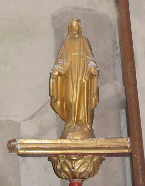 Bâton de procession de confrérie : Vierge de protection