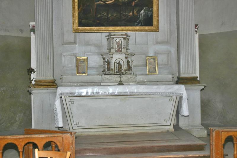 retable principal, maître-autel et tabernacle, vue générale - © Ministère de la Culture (France), Conservation des antiquités et des objets d'art du Loir-et-Cher, tous droits réservés 