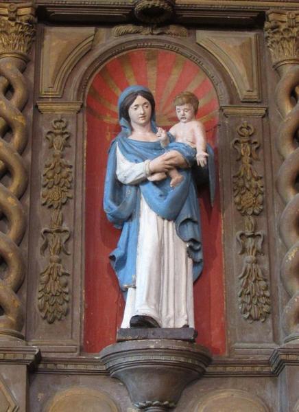 statue : Vierge à l'Enfant, vue générale