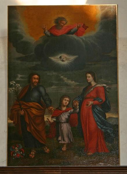 Tableau : Sainte Famille et la Trinité