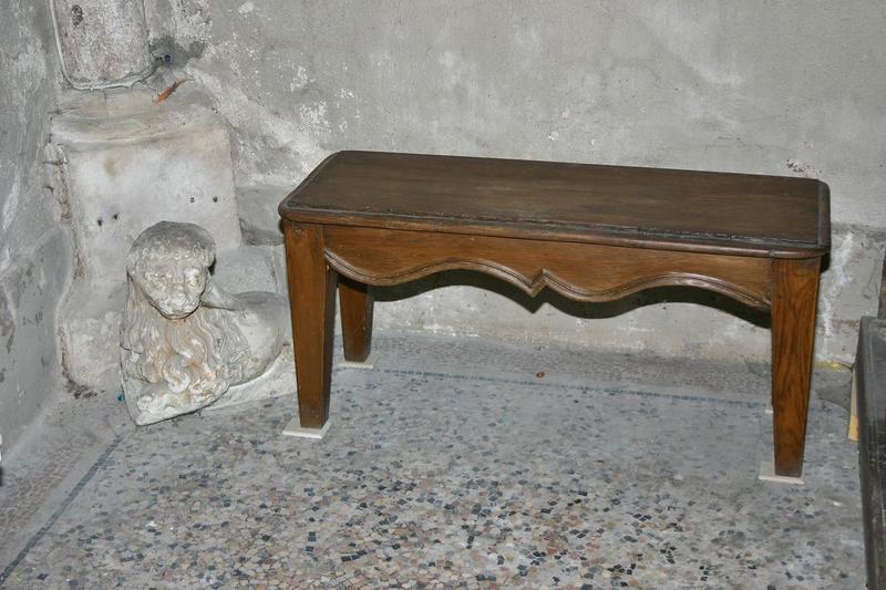 banc, vue générale - © Ministère de la Culture (France), Conservation des antiquités et des objets d'art du Loir-et-Cher, tous droits réservés 