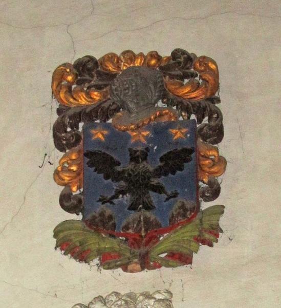 Bas-relief : armoiries (blason) des Locatelli