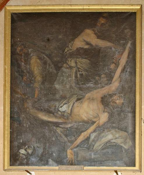 tableau : Le Martyre de saint Pierre, vue générale