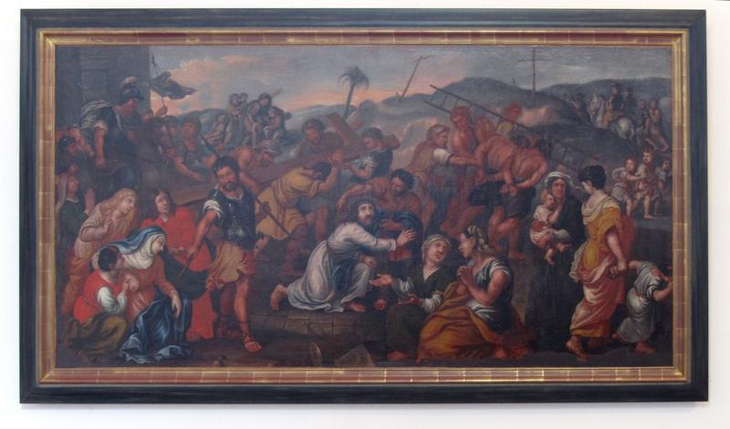 tableau : La Montée du Christ au Calvaire, vue générale - © Ministère de la Culture (France), Conservation des antiquités et des objets d'art du Loir-et-Cher, tous droits réservés 