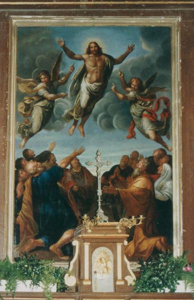 tableau du maître-autel : Résurrection du Christ, vue générale - © Ministère de la Culture (France), Conservation des antiquités et des objets d'art du Loir-et-Cher, tous droits réservés 