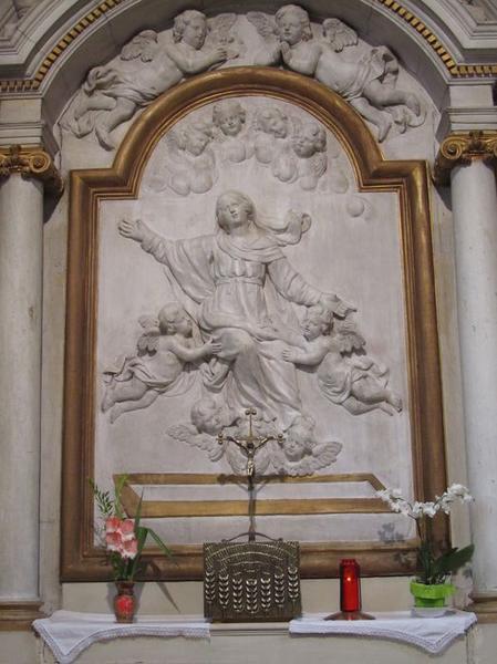 bas-relief : Assomption de la Vierge, vue générale