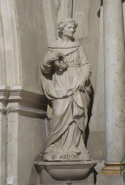 statue : saint Abdon, vue générale