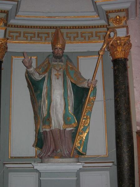 statue : Saint Aignan, évêque, vue générale - © Ministère de la Culture (France), Conservation des antiquités et des objets d'art du Loir-et-Cher, tous droits réservés