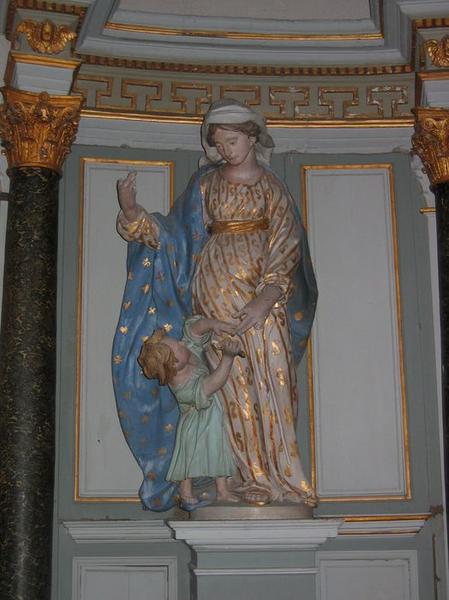 statues : Sainte Julitte et saint Cyr, vue générale - © Ministère de la Culture (France), Conservation des antiquités et des objets d'art du Loir-et-Cher, tous droits réservés
