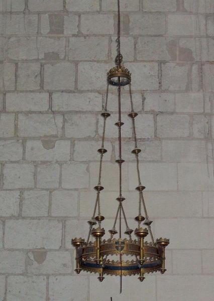 lustre d'église ou couronne de lumière, vue générale - © Ministère de la Culture (France), Conservation des antiquités et des objets d'art du Loir-et-Cher – Tous droits réservés 